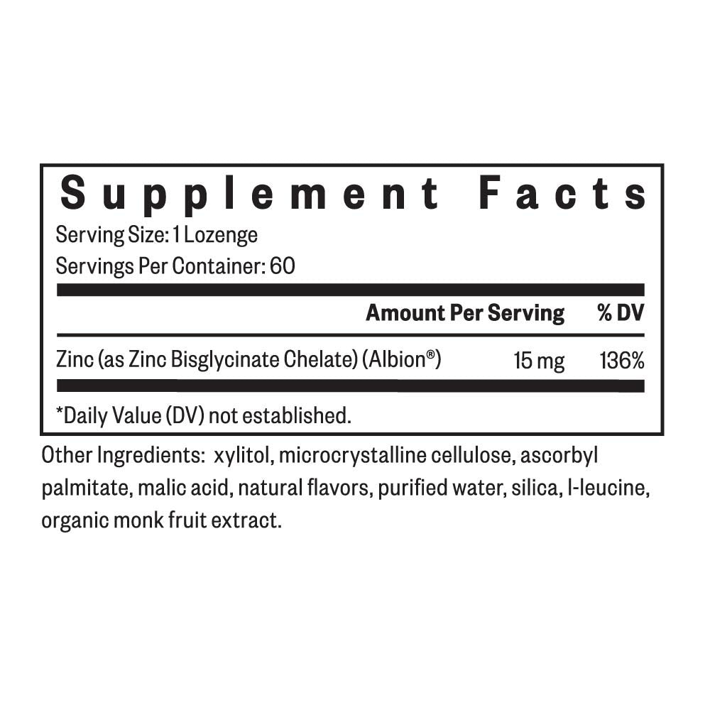 Optimal Zinc - 60 Lozenges | Seeking Health