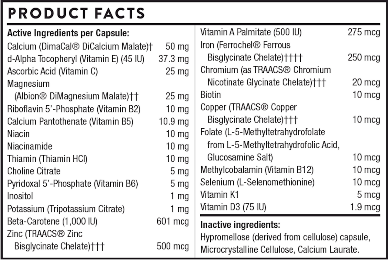 Grundlegende Nährstoffe für Hunde - 90 Kautabletten | Thorne Vet