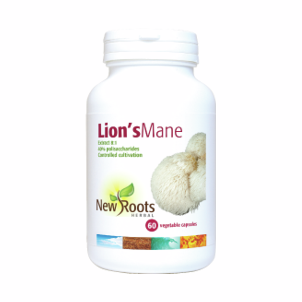 Lion Roots Lion's Mane 500mg | 60 Capsules | New Roots Herbal | Supplement Hub ...