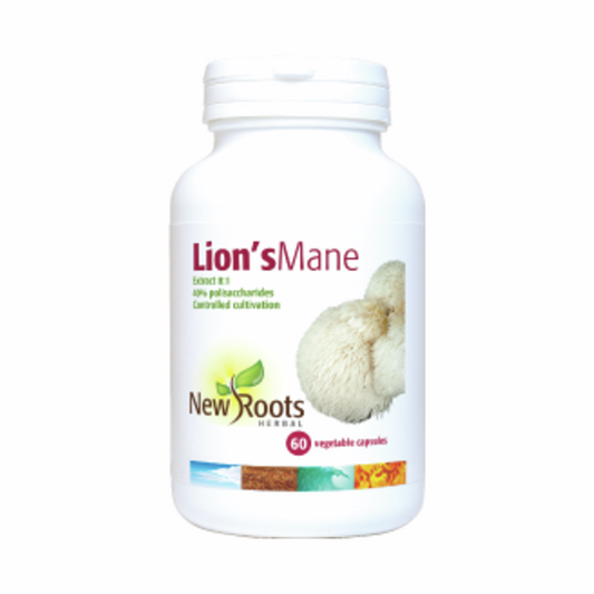 Lion's Mane 500mg - 60 Capsules | New Roots Herbal