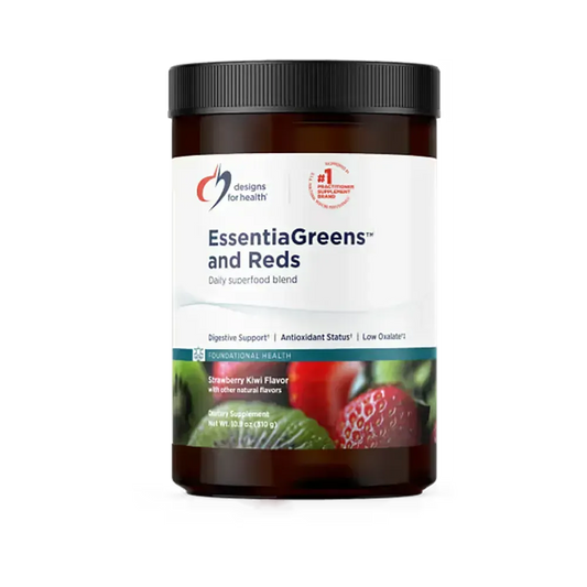 EssentiaGreens™ y Reds Fresa Kiwi - (310g) en polvo | Designs For Health