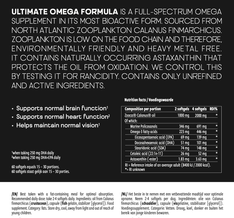 Ultieme Omega Formule -60 Softgels | NoordCode