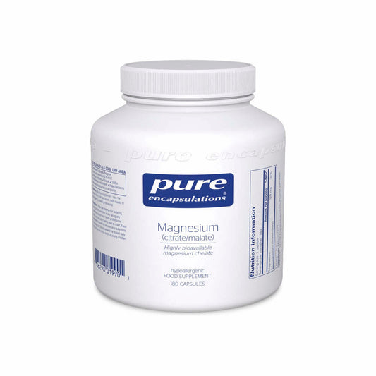 Citrat de magneziu / Malat de magneziu | 180 Capsule | Pure Encapsulations