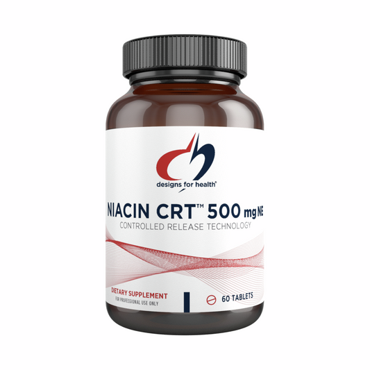 Niacin CRT 500mgNE - 60 Tablets | Designs For Health