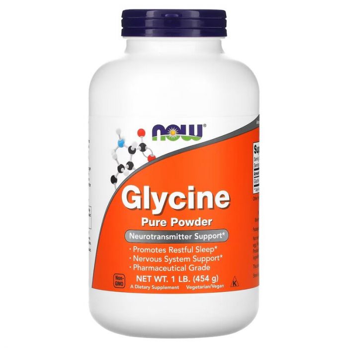 Poudre pure de glycine - 454g | NOW Foods