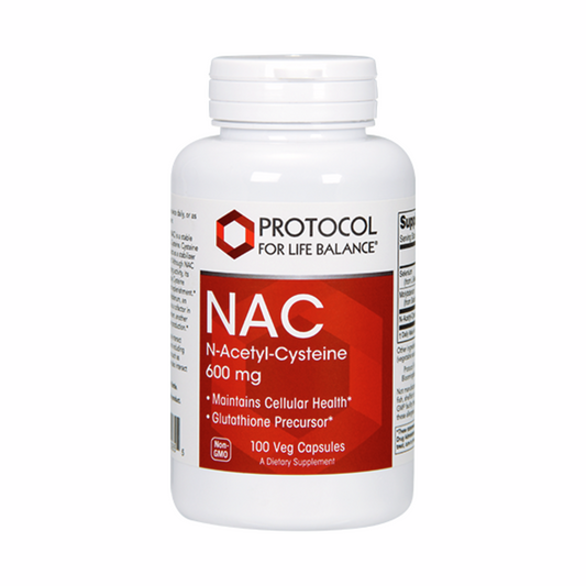 N-acetil-cisteina (NAC) | 600mg | 100 Capsule | Protocol for Life Balance