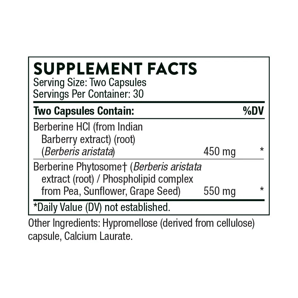 Berberine 1000mg - 60 Capsules | Thorne