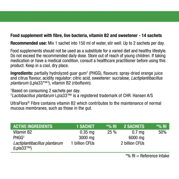 UltraFlora Fibre – 14 Sachets | Metagenics